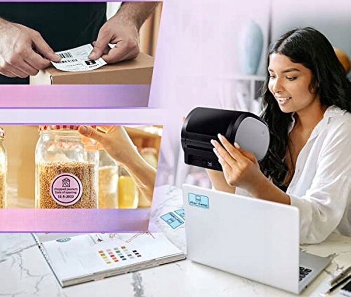 Phomemo drukarka termiczna etykiet wysyłkowych D520-BT Bluetooth USB zdjęcie 13