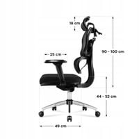 Fotel ergonomiczny Huzaro Mark Adler Expert 4.9 Black