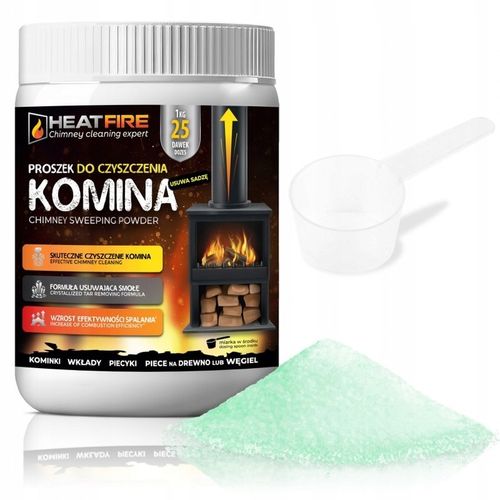 PROSZEK do CZYSZCZENIA KOMINA PIECA HEATFIRE PROSZEK do KOMINKA USUWA SADZĘ na Arena.pl