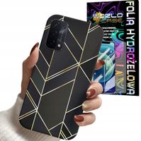 ETUI DO OPPO A54 5G A74 5G - MARMUREK GEOMETRYCZNE WZORY DLA KOBIET + FOLIA