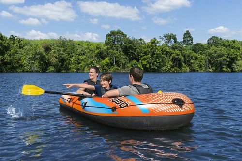 Dmuchany Ponton Kondor Elite 3000 BESTWAY 246x122 cm + 2 Wiosła + Pompka na Arena.pl