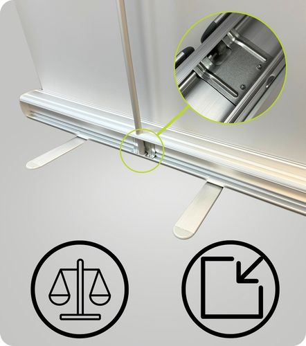 Rollup Roll-Up 100x200 Strong Z Wydrukiem Blockout Kreator Stand + Torba na Arena.pl