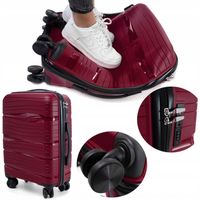 MAŁA WALIZKA PODRÓŻNA L POLIPROPYLEN RGL BAGAŻ PODWÓJNE KÓŁKA OBROTOWE