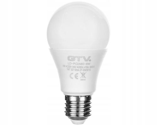 żarówka led a60 e27 520lm 3000k 6w gtv na Arena.pl