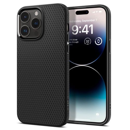 SPIGEN LIQUID AIR ETUI CZARNE DO IPHONE 14 PRO MAX - SMUKŁA OCHRONA na Arena.pl