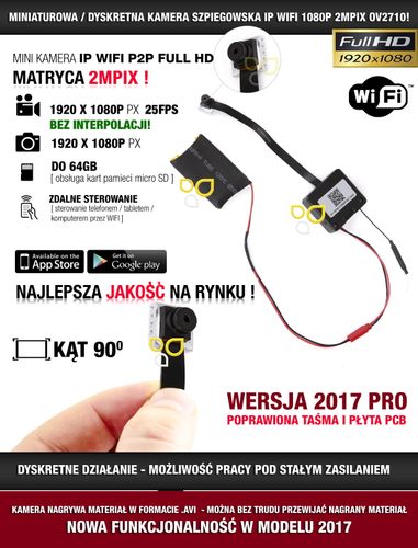 Mini kamera IP A6 2MPIX FHD WIFI na Arena.pl