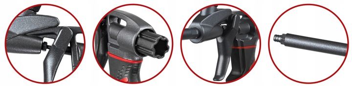 Pistolet teflonowy do pianki piany kleju + czyścik Bauhus PRO zdjęcie 6