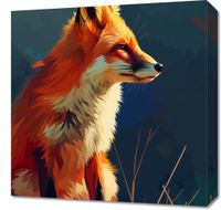 Obraz 50x50cm Spojrzenie Lisicy