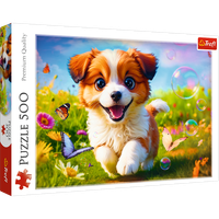 ND24_26523 Puzzle - 500 - Wesoly piesek Trefl 375