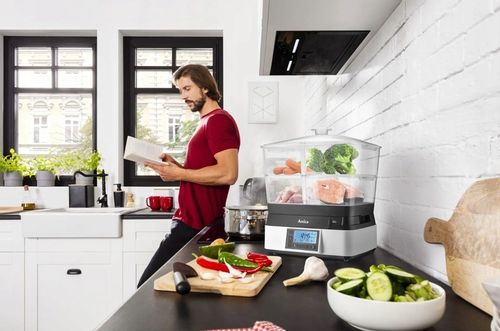 Parowar Amica PT 4011 11l 1800W 7 programów LCD na Arena.pl