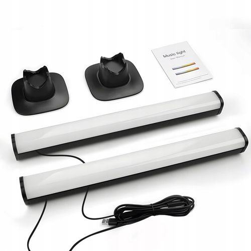 2x Light Bar Lampka Biurkowa czujnik muzyki RGB oświetlenie ambient na Arena.pl