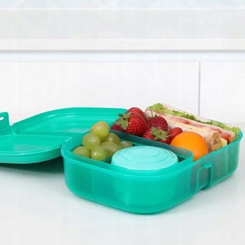 ŚNIADANIÓWKA SISTEMA LUNCHBOX POJEMNIK SOS BOX BENTO 1100ML Z PRZEGRÓDKAMI na Arena.pl