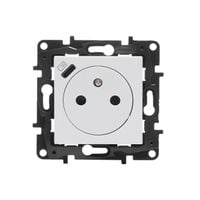Niloe Step Gniazdo Pojedyncze Z Uziemieniem Z Usb Biały 863138 LEGRAND