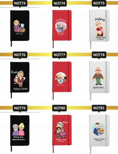 Notatnik A5 prezent dla dziadka z nadrukiem TANIO na Arena.pl