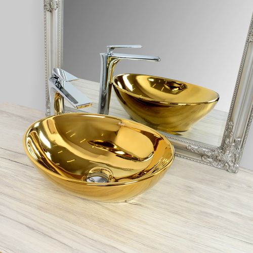 Umywalka nablatowa SOFIA GOLD/GOLD na Arena.pl