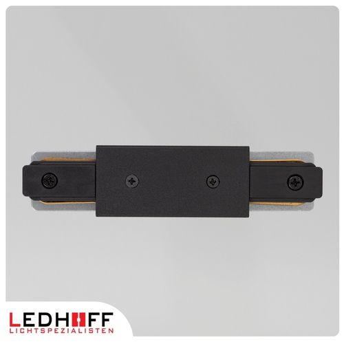 Łącznik z ZASILANIEM prosty do szyn oświetleniowych LED czarny na Arena.pl