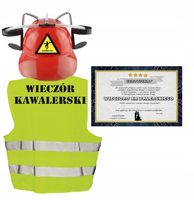 Kamizelka + Kask Piwny Kawalerski Zestaw Hełm Piwo