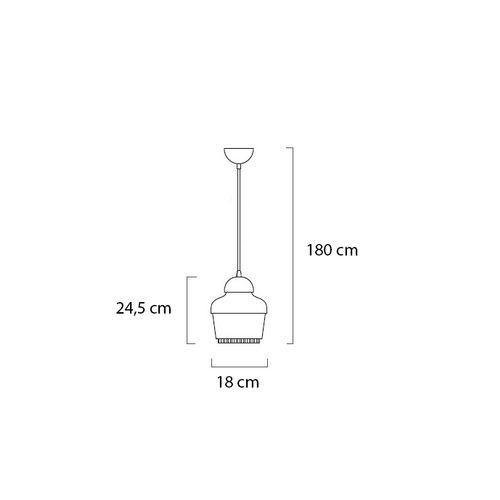 Lampa wisząca BELL biała na Arena.pl
