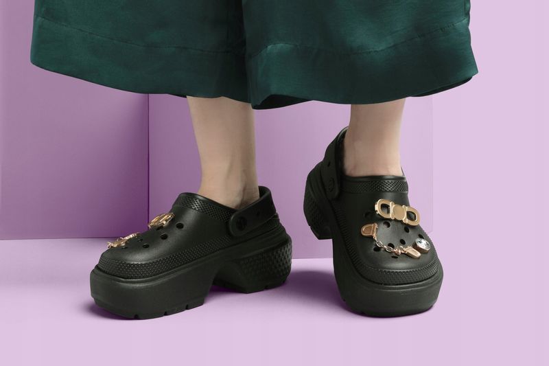 Damskie Buty Chodaki Klapki Platforma Crocs Stomp 209347 Clog 41-42 zdjęcie 8