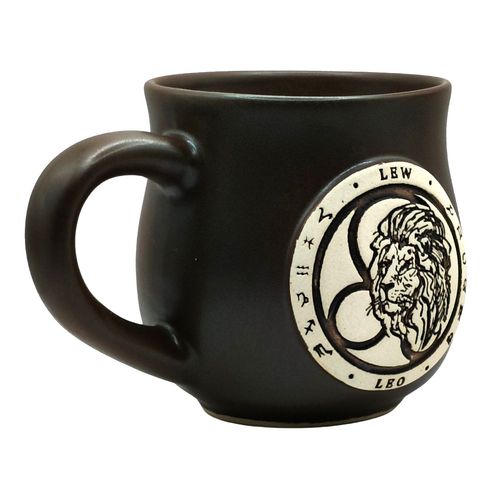 Kubek Ceramiczny 300 ml ze Znakiem Zodiaku Lew – Rękodzieło na Arena.pl