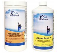 Zestaw Aktywnego tlenu do basenu/jacuzzi AQUABLANC A + O2