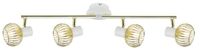 Oslo listwa 4x40W E14 biały/złoty