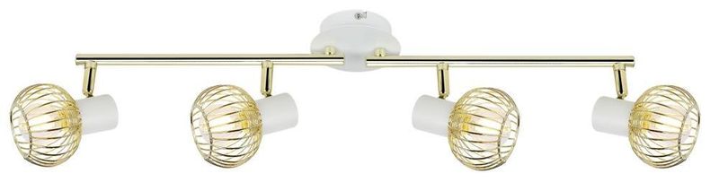 Oslo listwa 4x40W E14 biały/złoty zdjęcie 1