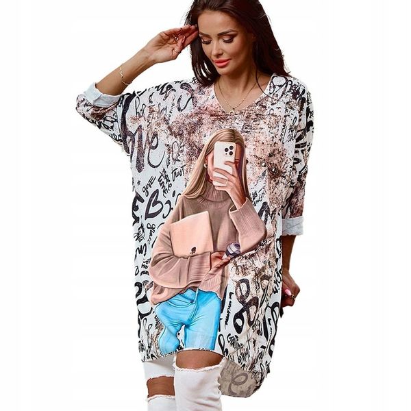 BLUZKA TUNIKA DAMSKA ART2143 G-IPHONE Uniwersalny zdjęcie 1