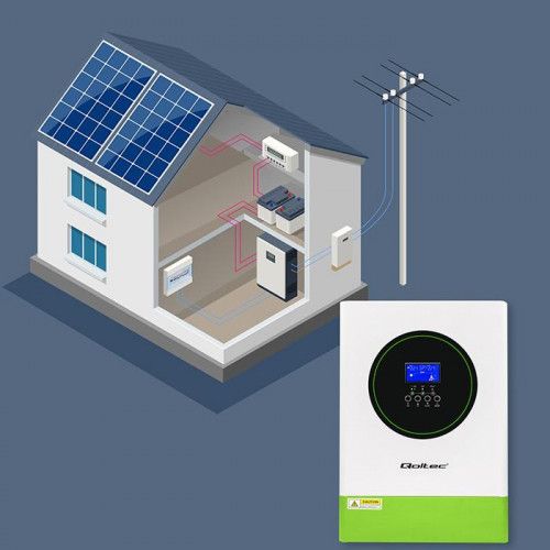 QOLTEC INWERTER SOLARNY 6200W 48V BMS MPPT WIFI OFF-GRID zdjęcie 9