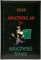Kalendarz A5 2026 tygodniowy KSIĄŻKOWY PLANER DLA NAUCZYCIELA twój napis