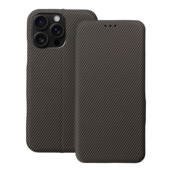 Kabura FOLIO Side Magnet do IPHONE 16 PRO MAX brązowy zdjęcie 1