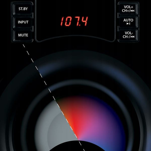 SVEN MS-312 głośniki komputerowe 2.1 BLUETOOTH, USB, FM, WYŚWIETLACZ, PILOT zdjęcie 9