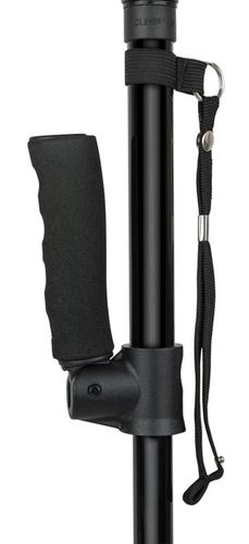 Laska składana z lampką LED i alarmem stabilna potrójna stopka na Arena.pl