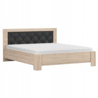 Łóżko sypialniane BARI 160x200 duże wygodne stylowe san remo sand PRODUCENT