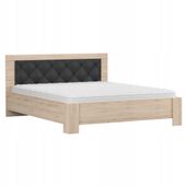 Łóżko sypialniane BARI 160x200 duże wygodne stylowe san remo sand PRODUCENT