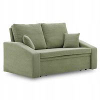 ŁÓŻKO SOFA DORMA ZIELONA OLIWKOWA KANAPA Rozkładana Wygodna POSO SZTRUKS