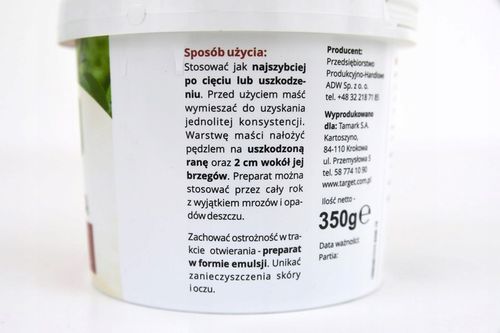 MAŚĆ OGRODNICZA NA RANY DRZEW ZABLIŹNIA CHRONI DO SZCZEPIEŃ TARGET na Arena.pl