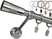 KARNISZ pojedynczy 19mm / 220 cm LUXURY CICHE KÓŁKA wzory 6 KOLORÓW wybór