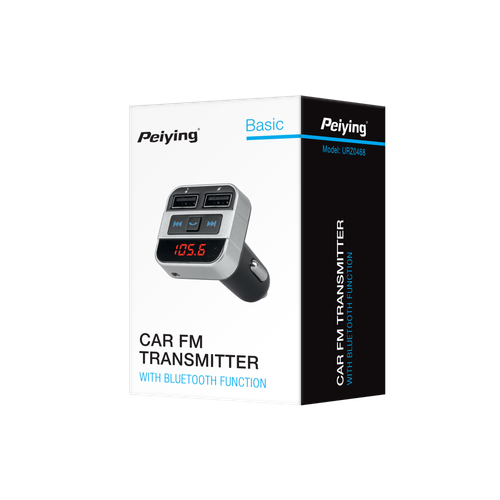 Transmiter FM Peiying BT 2xUSB ładowarka Bluetooth 12 – 24 V AUX na Arena.pl