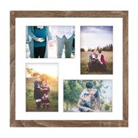 Ramka kwadratowa na 4 zdjęcia Hekla 34x34x4 MDF sonoma truflowa 1szt.