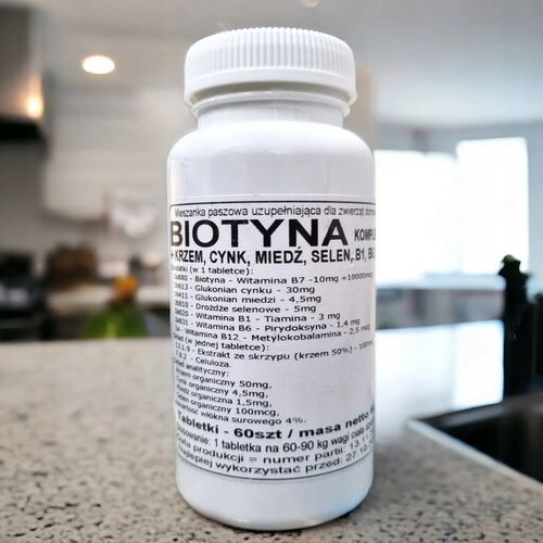 Suplement Podkowa Biotyna Kompleks 60 Tabletek Podkowa 0,13 kg na Arena.pl