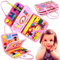 Tablica manipulacyjna SENSORYCZNA edukacyjna kreatywna dla dzieci ZEGAR