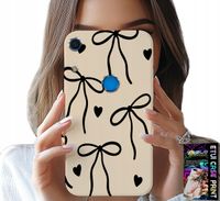 ETUI DO HUAWEI Y6S - BEŻOWE KOKARDKI WSTĄŻKA MODNE WZORY