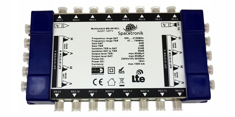 Multiswitch Spacetronik Pro Series MS-0924CL 9/24C zdjęcie 5