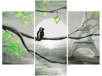 OBRAZ PTAKI ROMANTYCZNYM PARYŻU