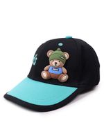 Czapka z daszkiem bejsbolówka dziecięca unisex miś czarna 50-54 YOCLUB