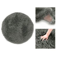 Dywan baranica DOKKA okrągły 45cm c. szary AmeliaHome