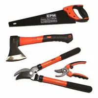 ZESTAW Narzędzi Ogrodowych Obcinania Gałęzi Sekatory Siekiera Piła Ręczna