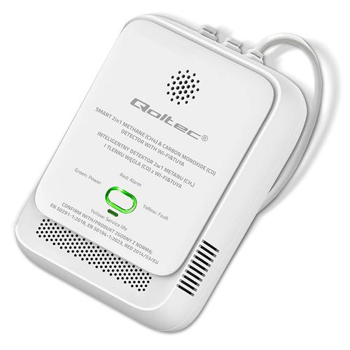 Czujnik CO/CH4 WiFi Tuya Qoltec 2w1 na Arena.pl