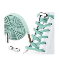 sznurówki do butów elastyczne bez wiązania 2szt miętowe sdb01m